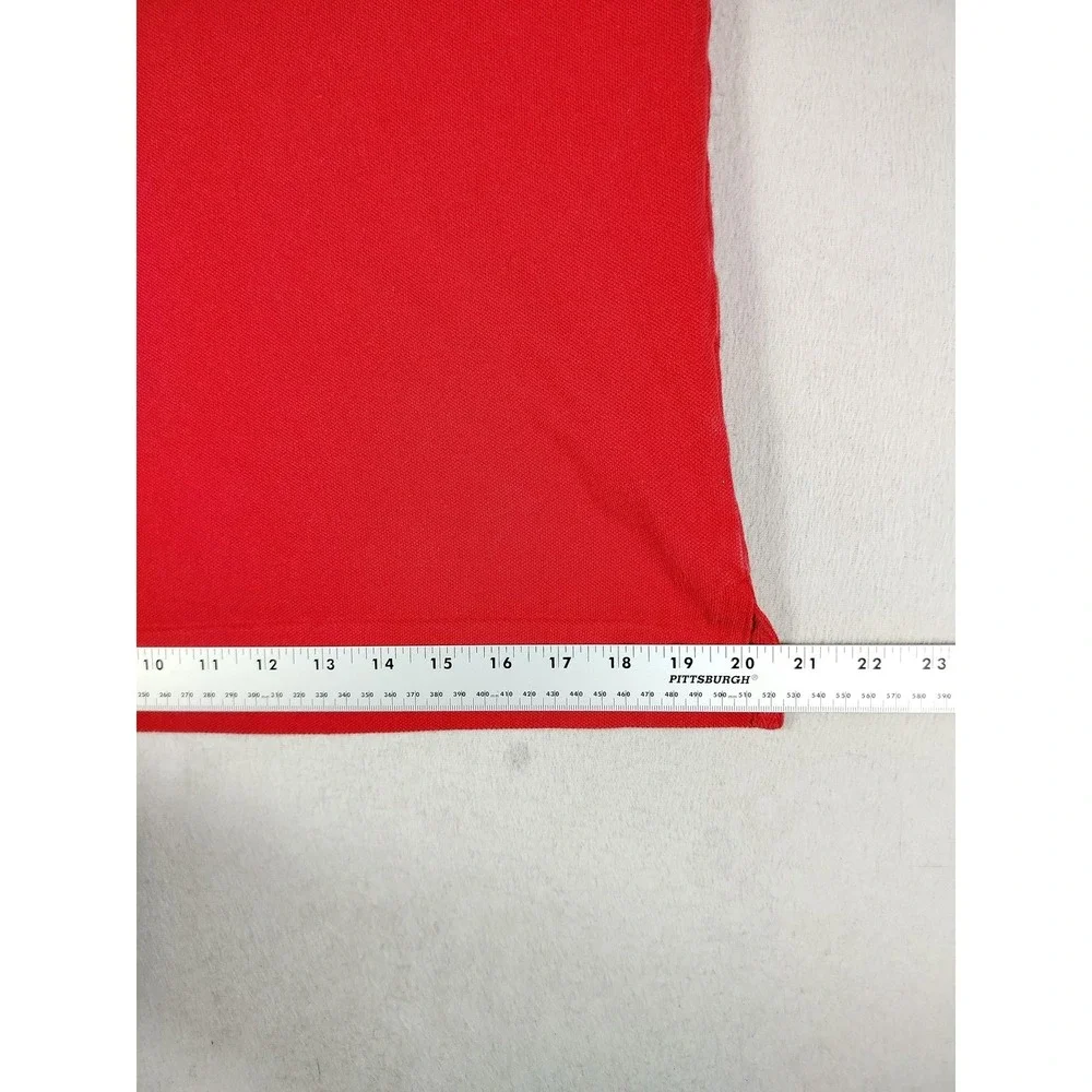 Polo Ralph Lauren Polo Shirt Mens Medium Red Big Pony Cotton Custom Fit‎ Preppy